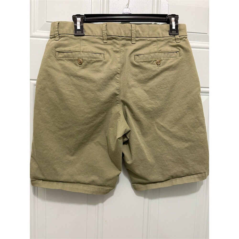 GAP Khakis Men's Chino Walking Shorts Green Flat Front Size 29 Casual - Picture 5 of 8